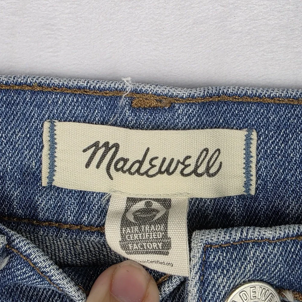 Madewell Jeans Womens Size 26P Petite 90s Straight Jean High Rise Blue Denim - Picture 4 of 11